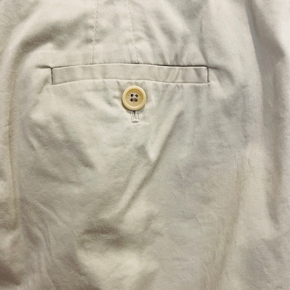 Classic Faconnable Lined Button Front Khaki Skirt - Picture 6 of 10